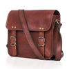 Picture of cuero Genuine Leather iPad/Tablet Bag Messenger Bag Small Briefcase CrossBody Shoulder Bag for Men and Women (Dark Brown, 14" x 11" Medium)