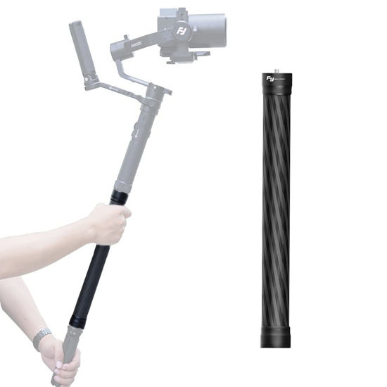Picture of FeiyuTech Carbon Fiber Extension Bar 11 inches, Lightweight with 1/4" Hole/Screw for Smartphone/Camera Handhold Gimbal Stabilizer, Action Camera and Tripod.