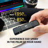 Picture of Silicon Power 500GB DS72 Portable USB 3.2 Gen 2 Type-C/Type-A SSD Solid State Drive Stick (Black)
