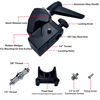 Picture of Jorixxy Super Clamp 6 Inch Extension Arm for Round Pipe Flat Surface,for Photography Studio Camera and Video Lighting Mounting,Multi-Function Studio Clip Mount (1 x Super Clamp & 1 x Extension Arm)