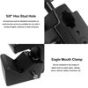 Picture of Jorixxy Super Clamp 6 Inch Extension Arm for Round Pipe Flat Surface,for Photography Studio Camera and Video Lighting Mounting,Multi-Function Studio Clip Mount (1 x Super Clamp & 1 x Extension Arm)