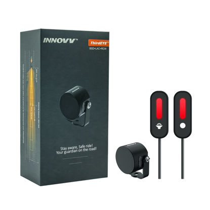 Picture of INNOVV ThirdEYE Motorcycle Blind Spot System with Voice and Indicators Alert, Waterproof Moto Assistant System, Detect Hazards from Side & Rear Line for Motorcycle/Bicycle/E-Bike(Mirror Version)