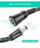 Picture of Itramax 20ft 12V DC Extension Cable (2-Pack),DC 2.1mm x 5.5mm 5521 Power Supply Adapter Flat Extender Cord,Female to Male Wire for IP Network,CCTV Security Camera,DVRs & More Devices,5V,9V,24V,12 Volt