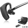 Picture of Wireless Headset Earpiece with USB Dongle & Noise Cancelling Mic for PC, Phone, Bluetooth Headphones Over-Ear with Microphone for Zoom Meetings, Work from Home, Trucker Use