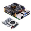 Picture of GeeekPi P30 PoE+ HAT for Raspberry Pi 5, with Official Pi 5 Active Cooler
