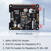 Picture of GeeekPi P30 PoE+ HAT for Raspberry Pi 5, with Official Pi 5 Active Cooler
