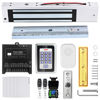 Picture of Access Control System 600lb Electric Magnetic Door Lock Kit: RFID Keypad, Remotes, Exit Button, Close to Entry Keypad & ID Card with 110-240VAC to 12VDC Power Supply(280Kg /600LB Kits)