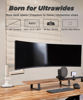 Picture of ULTRARM Heavy Duty Monitor Arm for Ultrawide Monitors up to 57" and 44 lbs, Single Desk Stand, Pneumatic Height Adjustable, Modular Extension Arms - Max VESA 100x100, White, MA20PW-S
