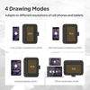 Picture of UGEE Q6 6.5x4 inch Drawing Tablet for Android Phone with 6 Hot Keys,Graphic Tablet Adjustable Drawing Mode Writing Tablet Mobile Drawing/Online Class/Office Notes Compatible with Mac/Windows/Chrome