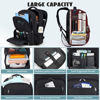 Picture of Travel Laptop Backpack, 17 Inch Extra Large Laptop Backpack with USB Charging Hole 45L Anti Theft Travel Backpack Water Resistant College Business Computer Bag Fit 17.3 Inch Laptop for Men Women Black