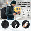 Picture of Travel Laptop Backpack, 17 Inch Extra Large Laptop Backpack with USB Charging Hole 45L Anti Theft Travel Backpack Water Resistant College Business Computer Bag Fit 17.3 Inch Laptop for Men Women Black
