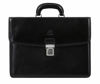Picture of Time Resistance Leather Briefcase - Italian Full Grain Leather Bag - Genuine Leather Laptop Bag - Briefcase for Men and Women (Black)