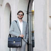 Picture of Time Resistance Leather Briefcase - Italian Full Grain Leather Bag - Genuine Leather Laptop Bag - Briefcase for Men and Women (Black)