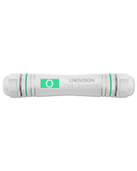Picture of LINOVISION Gigabit Outdoor PoE Extender, Waterproof PoE Ethernet Repeater, Extend Extra 330ft PoE and Ethernet for IP Cameras, VoIP Phone