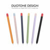 Picture of AhaStyle Duotone Case for Apple Pencil 1st Gen, Silicone Sleeve Cover with Cable Adapter Tether Kit Compatible with Apple Pencil 1st Generation(Orange)