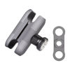 Picture of FANAUE Anti-Theft Double Socket Arm Compatible with RAM Mounts B Size Ball Head and Bike Motorcycle Phone Holder, Fits Industry All Standard 1" Ball Adapters, Made of Aluminum Alloy Length 2.4"