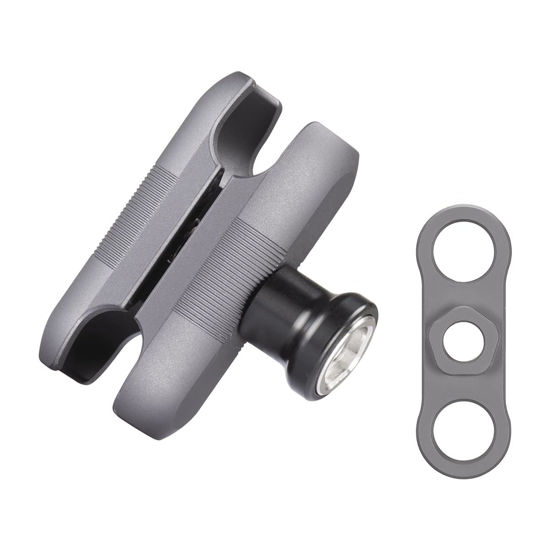 Picture of FANAUE Anti-Theft Double Socket Arm Compatible with RAM Mounts B Size Ball Head and Bike Motorcycle Phone Holder, Fits Industry All Standard 1" Ball Adapters, Made of Aluminum Alloy Length 2.4"