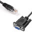 Picture of Jienk 3.3FT DB9 to RJ45 Cat5 Ethernet LAN Console Cable, RJ45 Male to 9 pin Serial RS232 DB9 Female Rollover Console Cable