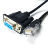 Picture of Jienk 3.3FT DB9 to RJ45 Cat5 Ethernet LAN Console Cable, RJ45 Male to 9 pin Serial RS232 DB9 Female Rollover Console Cable