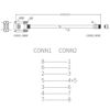Picture of Jienk 3.3FT DB9 to RJ45 Cat5 Ethernet LAN Console Cable, RJ45 Male to 9 pin Serial RS232 DB9 Female Rollover Console Cable