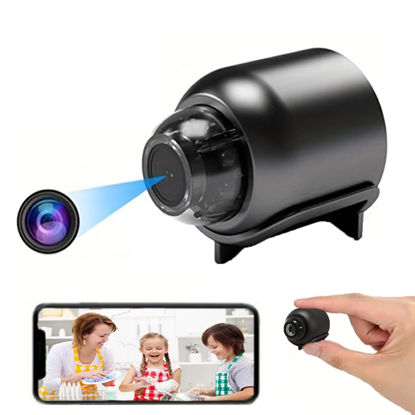 Picture of senri Wireless Camera Spy Hidden Cameras, Mini Nanny Cam Smart Home, Small Indoor Outdoor Camera with Remote View, Compatible with Android and iOS, Baby, Pet Monitor, Car Guard（Video Only