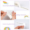 Picture of Label Tape Continuous Waterproof Label Tape Thermal Sticker Labels 0.59in X 13.12Ft(15mmX4m) Suitable for Most Label Maker for Home, Office, School, Barcode, Name, Date, Price etc(White, 4Rolls)