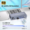 Picture of 4K60Hz Dual Monitor HDMI KVM Switch, USB 3.0 HDMI KVM Switch 2 Minitors 2 Computers, 2 Port HDMI KVM Switch for Managing 2 PCs with 1 Set of Keyboard and Mouse, 4 USB 3.0 Ports Sharing
