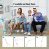Picture of Spessn Tablet Floor Stand, Overhead Bed Phone Mount, Height Adjustable Universal Metal Tablet Holder, Phone Stand for iPad/iPhoneX/iPad Pro 4.5~12.9 Inch-Screen, Phone, Kindle,4.5-12.9" (Light White