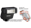 Picture of PENTAX AF180FG Compact P-TTL auto Flash, dustproof and Weather-Resistant Construction, Bounce-Flash functionality, Simplified Operation