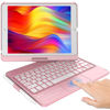 Picture of KBCASE Touchpad Keyboard Case for iPad 9th/8th/7th 10.2 inch, Backlit Trackpad Keyboard, 360°Rotatable Case with Pencil Holder for iPad 9th/8th/7th Gen (Rose Gold)