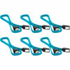 Picture of AYECEHI 6 Pack 90 Degree Right Angle SATA III 6.0 Gbps Cable (SATA 3 Cable) with Locking Latch Black - 12 Inches for SATA HDD, SSD, CD Driver, CD Writer (Blue)