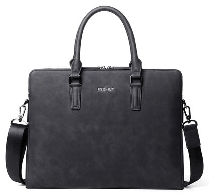 Picture of FSD. WG Business Bag Leather Messenger Bag Water Resistant Business Travel Briefcase Handbag Briefcase for Men