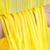 Picture of BRAVESHINE Foil Fringe Curtain Backdrop - 2 Pack Yellow Tinsel Photo Booth Backdrop Party Streamers for Birthdays, Christmas, Lemon, Smiley Kids' Party Decorations
