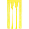 Picture of BRAVESHINE Foil Fringe Curtain Backdrop - 2 Pack Yellow Tinsel Photo Booth Backdrop Party Streamers for Birthdays, Christmas, Lemon, Smiley Kids' Party Decorations
