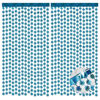 Picture of BRAVESHINE Blue Party Snowflake Backdrop - 2 Pack Hanging Foil Fringe Snow Flakes Party Streamers Curtain for Christmas Winter-Themed Frozen Birthday Baby Shower Holiday New Year Party Decorations