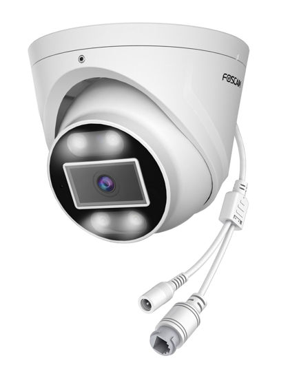 Picture of FOSCAM 5MP Security POE IP Camera Outdoor/Indoor, T5EP 3K Home Security Surveillance Cameras with 2-Way Talk, Color Night Vision, Spotlight, Work with Alexa IP66
