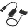 Picture of HATMINI 5V 3PIN ARGB Controller，SATA Power Supply ARGB Light Stripe Remote ControllerBuilt-in Light Mode,Manual Control of Light Effects,for Motherboards OR DIY ARGB Devices Etc