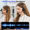 Picture of MKJ 2.5mm Telephone Headset with Microphone Noise Cancelling - Wired Headphones for Call Center & Office Phone, Desk Phone Headset for Panasonic KX-TPA60 KX-TGA470 Cisco SPA 303G 525G Vtech Uniden