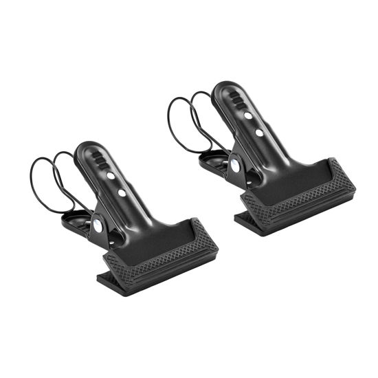 Picture of 2 Pieces of Big Power Spring Clamps with Hooks, Photo Hook Background Clip for Photography, Photo Props with Hook Clip