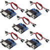 Picture of DaFuRui RS232 to TTL Converter Module，5PCS MAX3232 3.3V to 5V RS2323 COM Serial Prot Board to TTL Connector for Arduino Microcontrollers