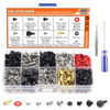 Picture of HELIFOUNER 480 Pieces Computer Standoffs Screws Assorted Kit for 2.5" SSD, Hard Drive, Computer Case, Motherboard, Fan Power Graphics with Screwdriver