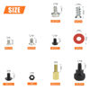 Picture of HELIFOUNER 480 Pieces Computer Standoffs Screws Assorted Kit for 2.5" SSD, Hard Drive, Computer Case, Motherboard, Fan Power Graphics with Screwdriver