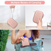 Picture of Canboc Hard Case for UnionSine 250GB 320GB 500GB 750GB 1TB 2TB Ultra Slim Portable External Hard Drive HDD, Zipper Mesh Bag fit Flash Drives, USB Cable, SD Card, Rose Gold