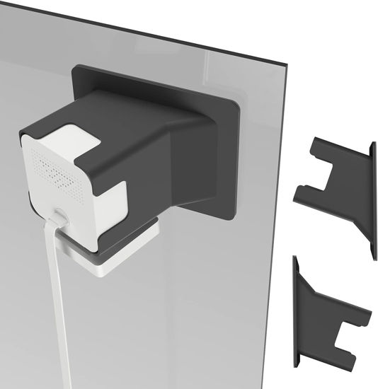 Picture of Angled Window Mount for Wyze Cam V4 Cam V3 , Tilts 20 Degrees in All Directions , Through Window Use Cam v4 (Black, Pack of 2)