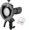 Picture of Godox S2 Bracket S-Type Speedlite Bracket Bowens Mount for Godox V1 AD200Pro AD400Pro AD200 and Other Flashes, Precise Tilt Control, Large Handle, Integrated Umbrella Mount