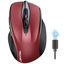 Picture of TECKNET Wireless Mouse (BT5.0/3.0 & 2.4G) Rechargeable 4800 DPI Silent 6 Button Bluetooth & USB A Mouse - Wide Compatibility - Red