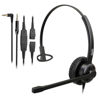 Picture of Phone Headset with 2.5mm & 3.5mm Connector for Deskphone Cell Phone PC Laptop, Mono CallCenter Office Headset with Microphone Noise Canceling for Panasonic AT&T Vtech Cordless DECT Phone for Polycom