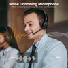 Picture of Phone Headset with 2.5mm & 3.5mm Connector for Deskphone Cell Phone PC Laptop, Mono CallCenter Office Headset with Microphone Noise Canceling for Panasonic AT&T Vtech Cordless DECT Phone for Polycom
