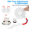 Picture of Neck Fan,Portable Neck Fans Rechargeable Personal Fans For Your Neck Wearable Fan Neck Air Conditioner Cooling Neck Fan With 360 Degree Rotation 2000mAh For Travel Sports Walking And Outdoor Working