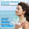 Picture of Neck Fan,Portable Neck Fans Rechargeable Personal Fans For Your Neck Wearable Fan Neck Air Conditioner Cooling Neck Fan With 360 Degree Rotation 2000mAh For Travel Sports Walking And Outdoor Working